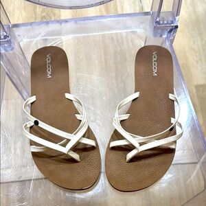 Volcom Women's white Sandals